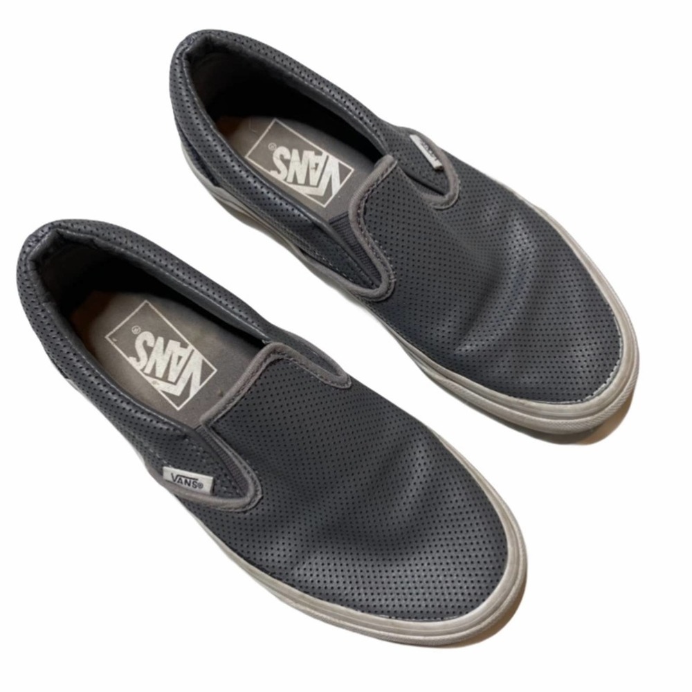 Vans Perforated Perf Leather Classic Slip Ons